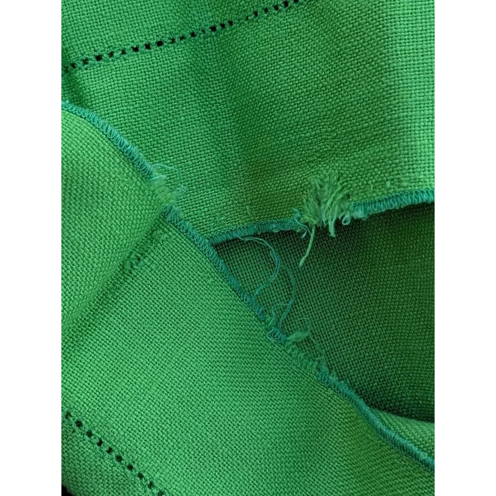 Vera Neumann Tablecloth Lime Green Mid Century Modern Retro 66